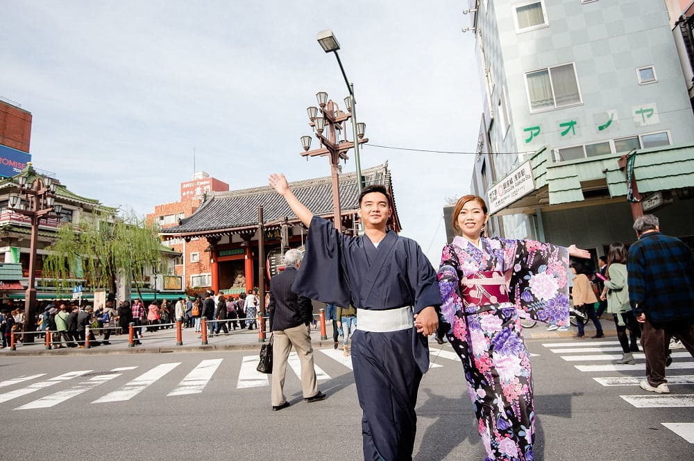 横浜税関前で前撮り
